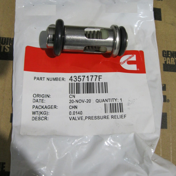 Клапан масляного фильтра 4357177F QSX, 6317855F ISG